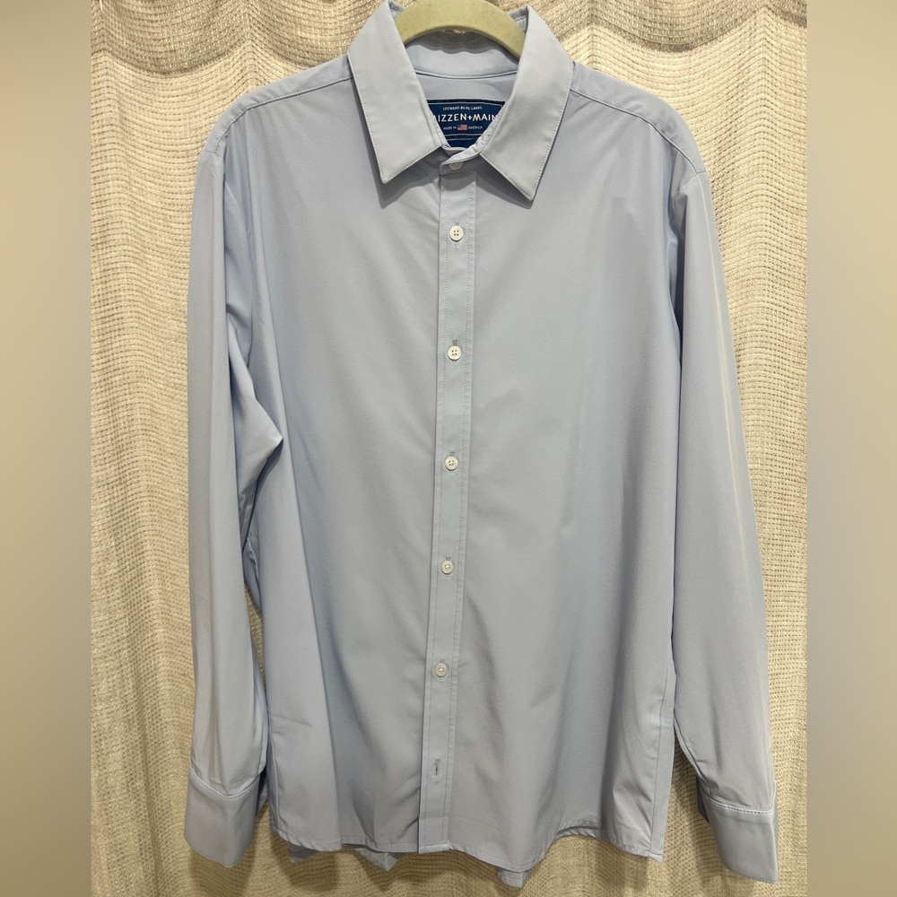 Mizzen+Main Light Blue Leeward Dress Shirt